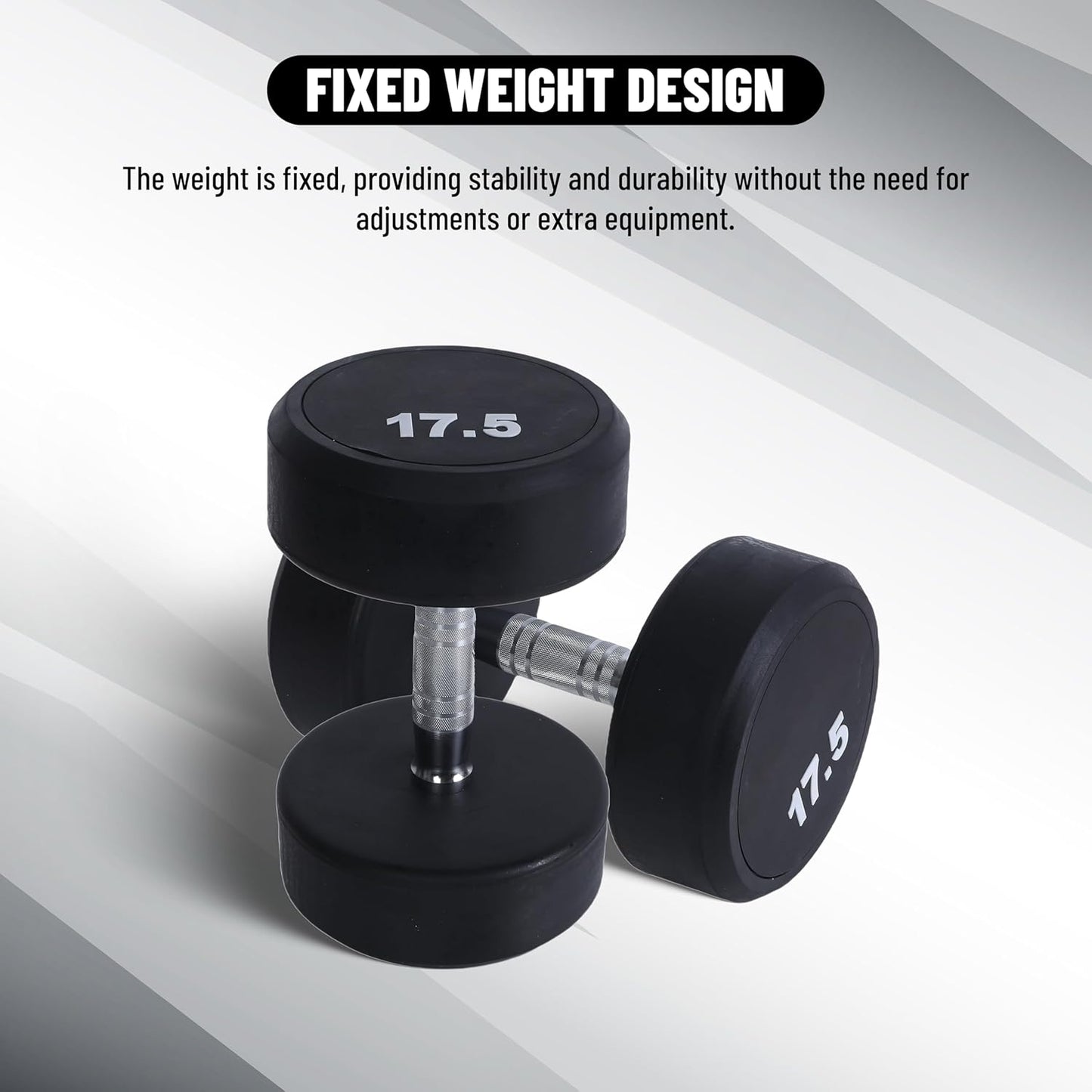 Endless Rubber Bouncy Dumbbells | Material: Iron and Rubber | Perfect for Bodybuilding, Fitness, Weightlifting, Home or Gym Training | for Men and Women