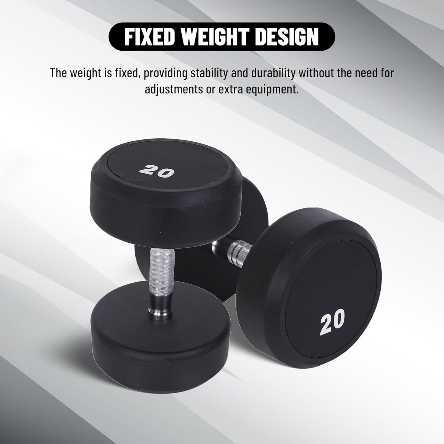 Endless Rubber Bouncy Dumbbells | Material: Iron and Rubber | Perfect for Bodybuilding, Fitness, Weightlifting, Home or Gym Training | for Men and Women