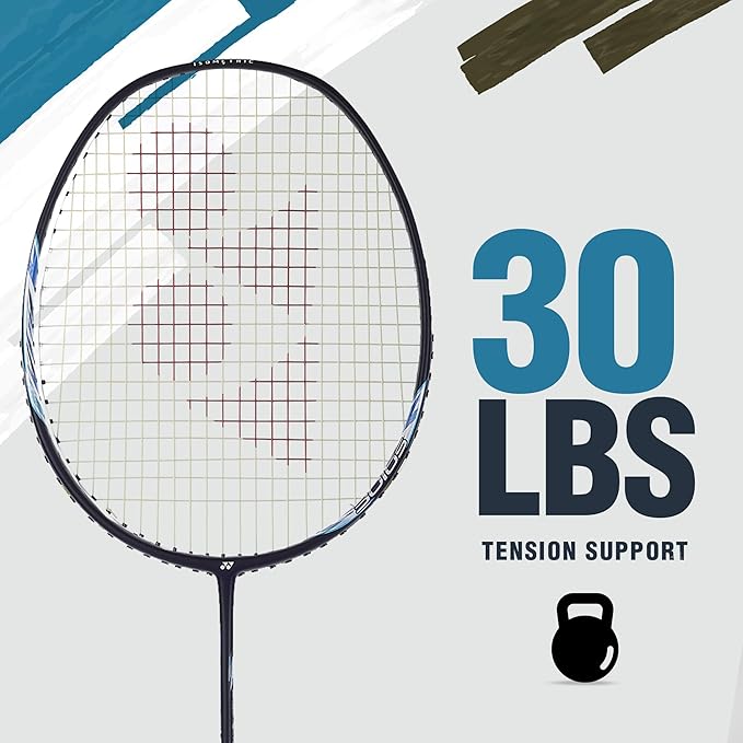 Yonex Astrox Lite 27i مضرب تنس الريشة من الجرافيت مع غطاء مضرب كامل | لاعبون متوسطون | 77 جرام | أقصى شد للوتر - 30 رطلاً