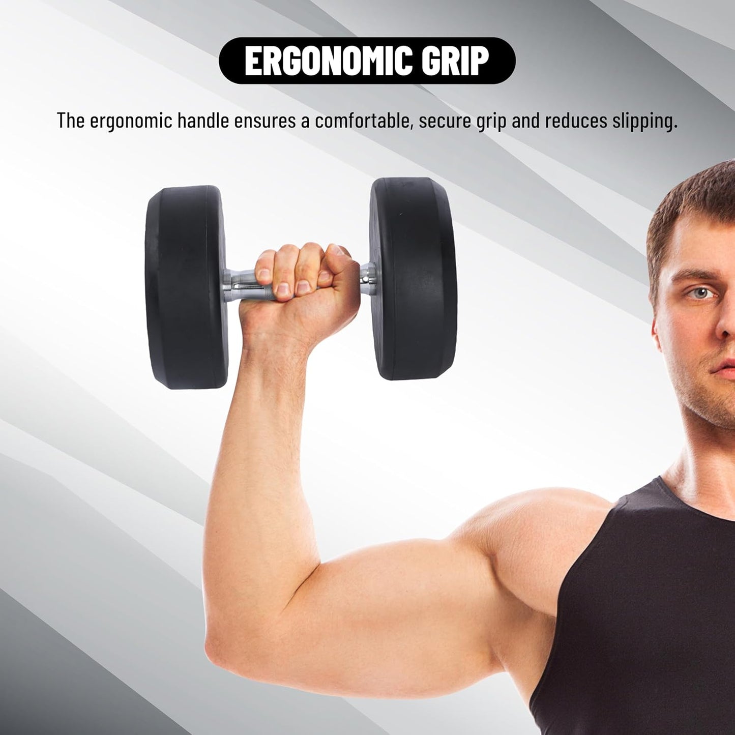 Endless Rubber Bouncy Dumbbells | Material: Iron and Rubber | Perfect for Bodybuilding, Fitness, Weightlifting, Home or Gym Training | for Men and Women