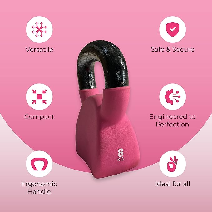 Anythingbasic جرس غلاية الحديد الزهر الممتاز، نصف فينيل لصالة الألعاب الرياضية