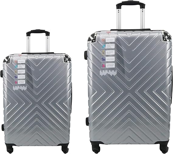 Endless Luggage | Set of 2 Luggage Trolleys - Hardside Suitcase (Check-in) with Built-in TSA Lock and Spinner Wheels | Material: Polycarbonate + ABS