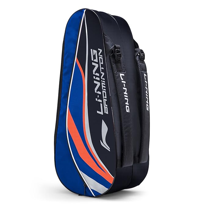 Li-Ning Panther حقيبة تنس الريشة المصنوعة من البوليستر بسحاب مزدوج | جيب للتخزين | مساحة تخزين واسعة | للجنسين - رجال، أولاد، بنات، نساء