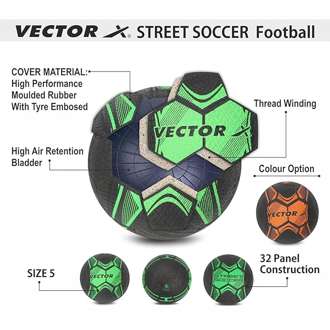 Victor X Street Molded Rubber Soccer Ball Size 5
