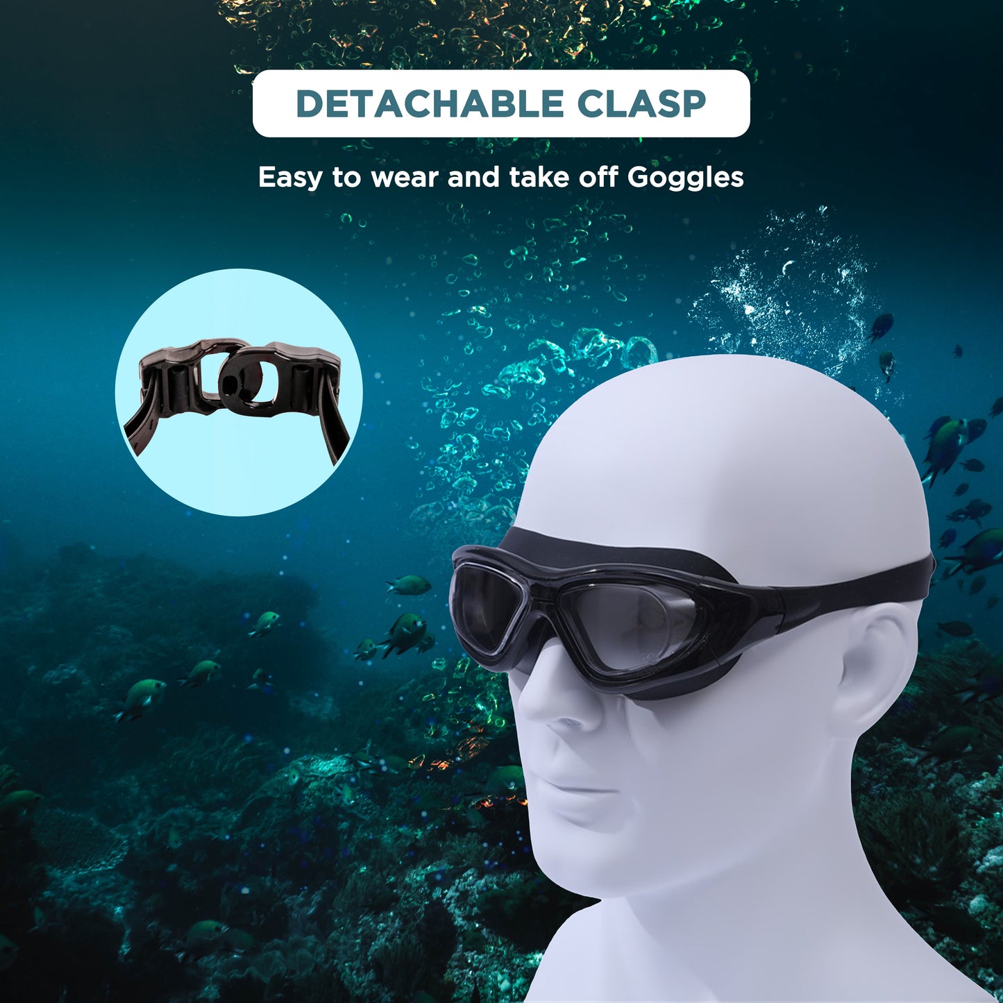 Endless EL1007 Infinity Premium Anti-Fog UV Protection Swimming Goggles | Material: Silicone, Polyurethane | Stylish Goggles with 180 Degree Wide Viewing Angle | Soft Silicone Gasket to Prevent Leakage | With Hard Case