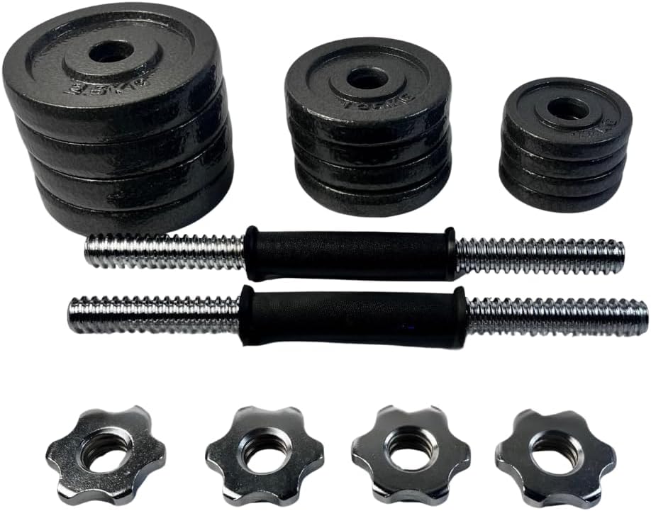 Endless Adjustable Dumbbell Set With Dumbbell Rods and Box | Material: Cast Iron | Fitness, Strength Training, Body Building, Home Workout and Weight Lifting Equipments