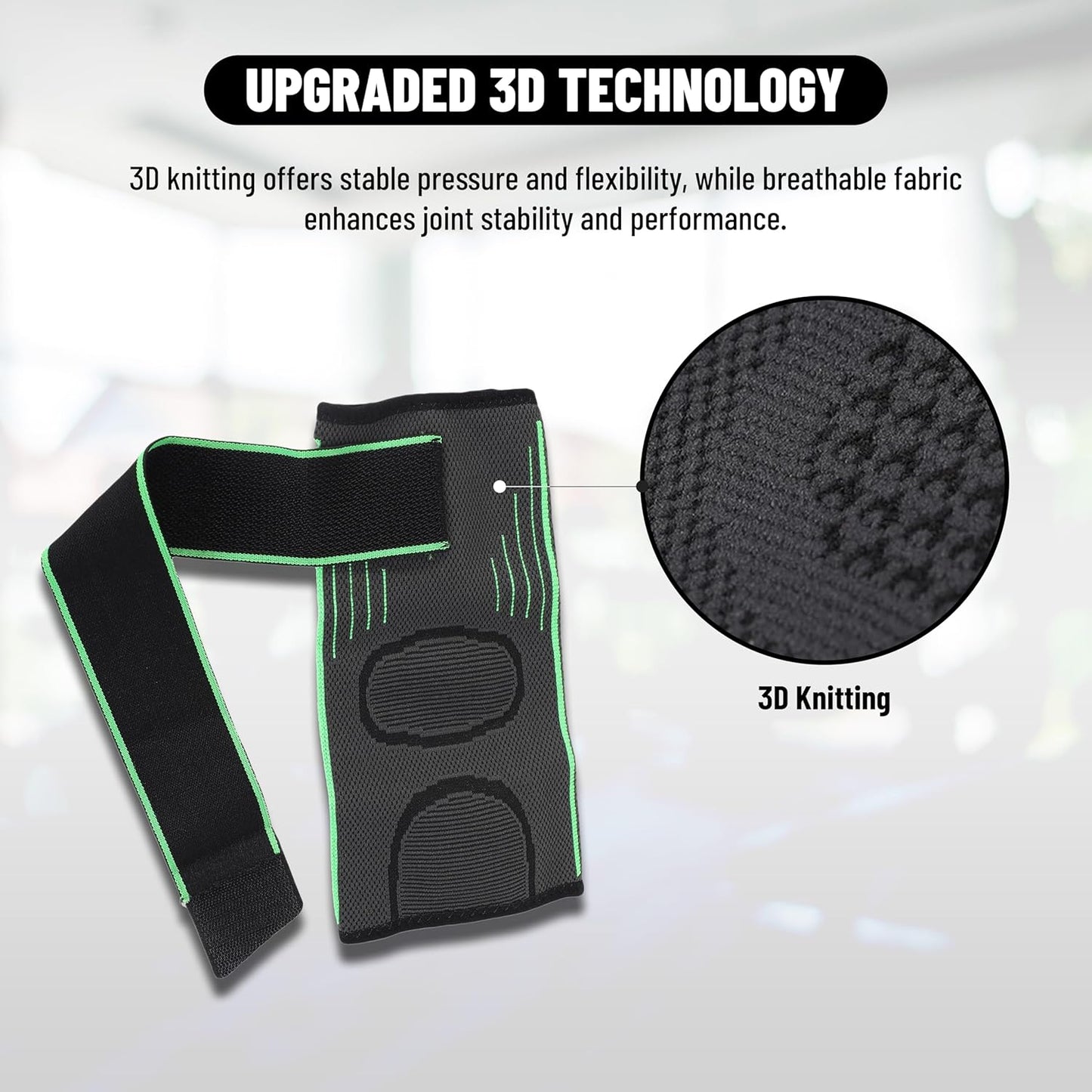 Endless Compression Elbow brace with Adjustable Velcro Strap - 2 Pack | Perfect for Sports, Tennis, Badminton and Other Athletic Activities for Men and Women | Color: Black | Material: Neoprene