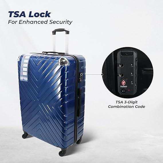 Endless Luggage | Set of 2 Luggage Trolleys - Hardside Suitcase (Check-in) with Built-in TSA Lock and Spinner Wheels | Material: Polycarbonate + ABS