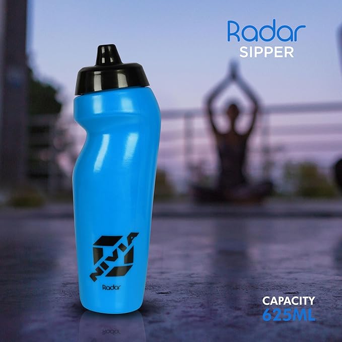 Nivia Radar Sippers Bottle for Men & Women (Navy, Capacity - 625 ml) | Material - Polyvinyl Chloride | For Sports | Cycling | Gym | Running | Training | Gym Water Bottles | Kids Water Bottles