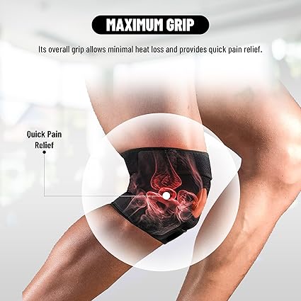 Endless Adjustable Elastic Knee Brace | Black | Material: Neoprene | For Arthritis, Meniscus Tear, ACL, Knee Pain Relief, Runners, Sports, Gym, Workout