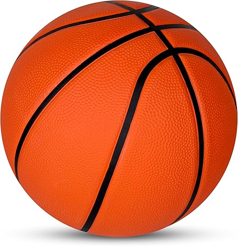 NIVIA Slamforce basketball, standard model, 8 panels, durable rubber cover with a pebble texture, wrapped butyl bladder, designed for beginners, can be played on all indoor and outdoor surfaces.