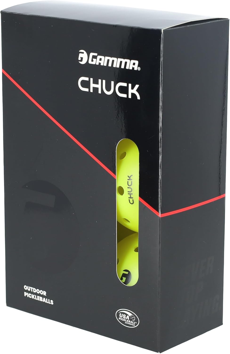 GAMMA Chuck Tournament Pickleballs for Outdoor Play, Symmetrical 38-Hole Design Meets USAPA Standards