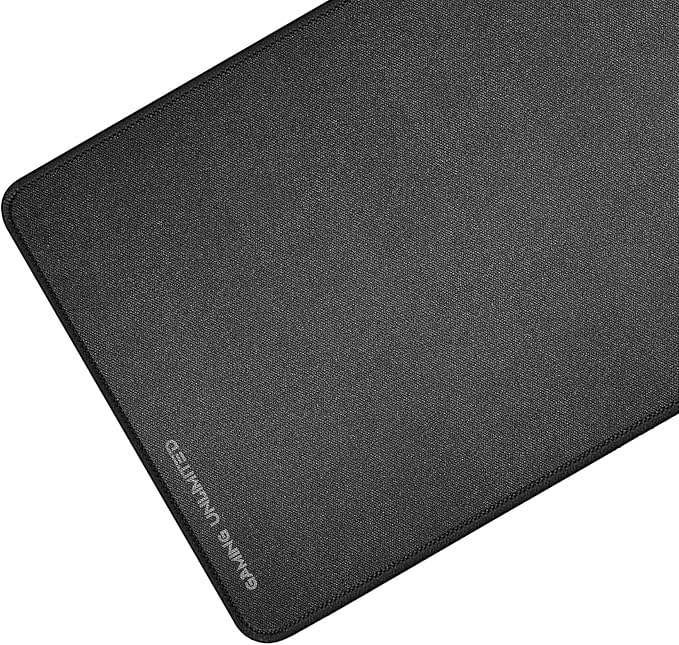 Ant Esports MP290 Gaming Mouse Pad, Large with Stitched Edges, Waterproof and Non-Slip Base for Gaming and Office - Black, Spandex Rubber