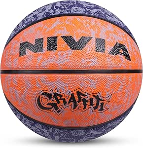 NIVIA Graffiti كرة السلة/المادة: مطاط/مطاط مصبوب/مناسبة لـ: المباريات الداخلية