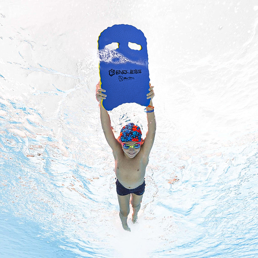 Endless EL1011 Infinity Ergonomic Design Kickboard | Material: Vinyl Acetate Foam | Beginner Swimming Training Float | Floating Pads for Kids and Adults