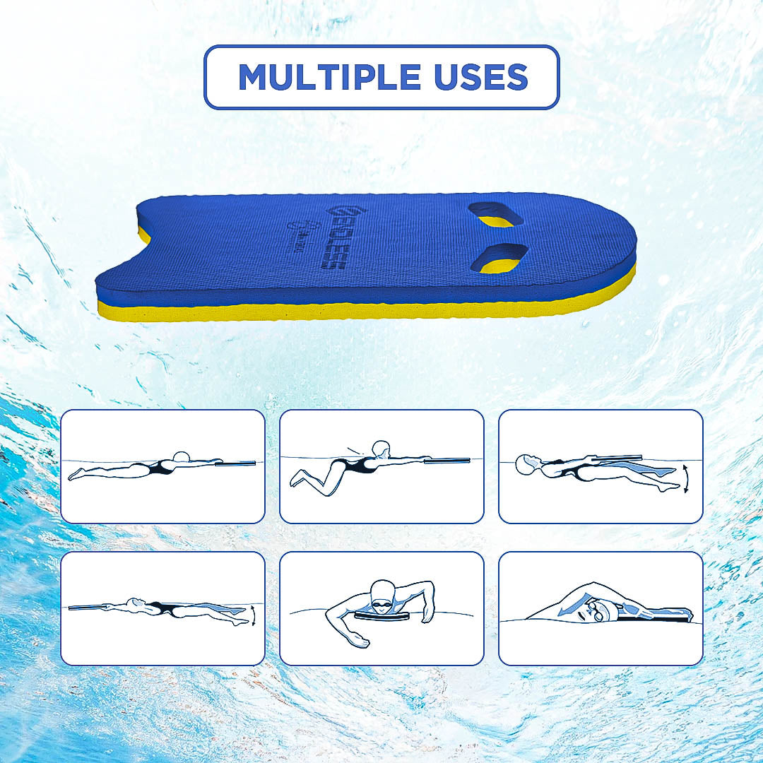 Endless EL1011 Infinity Ergonomic Design Kickboard | Material: Vinyl Acetate Foam | Beginner Swimming Training Float | Floating Pads for Kids and Adults