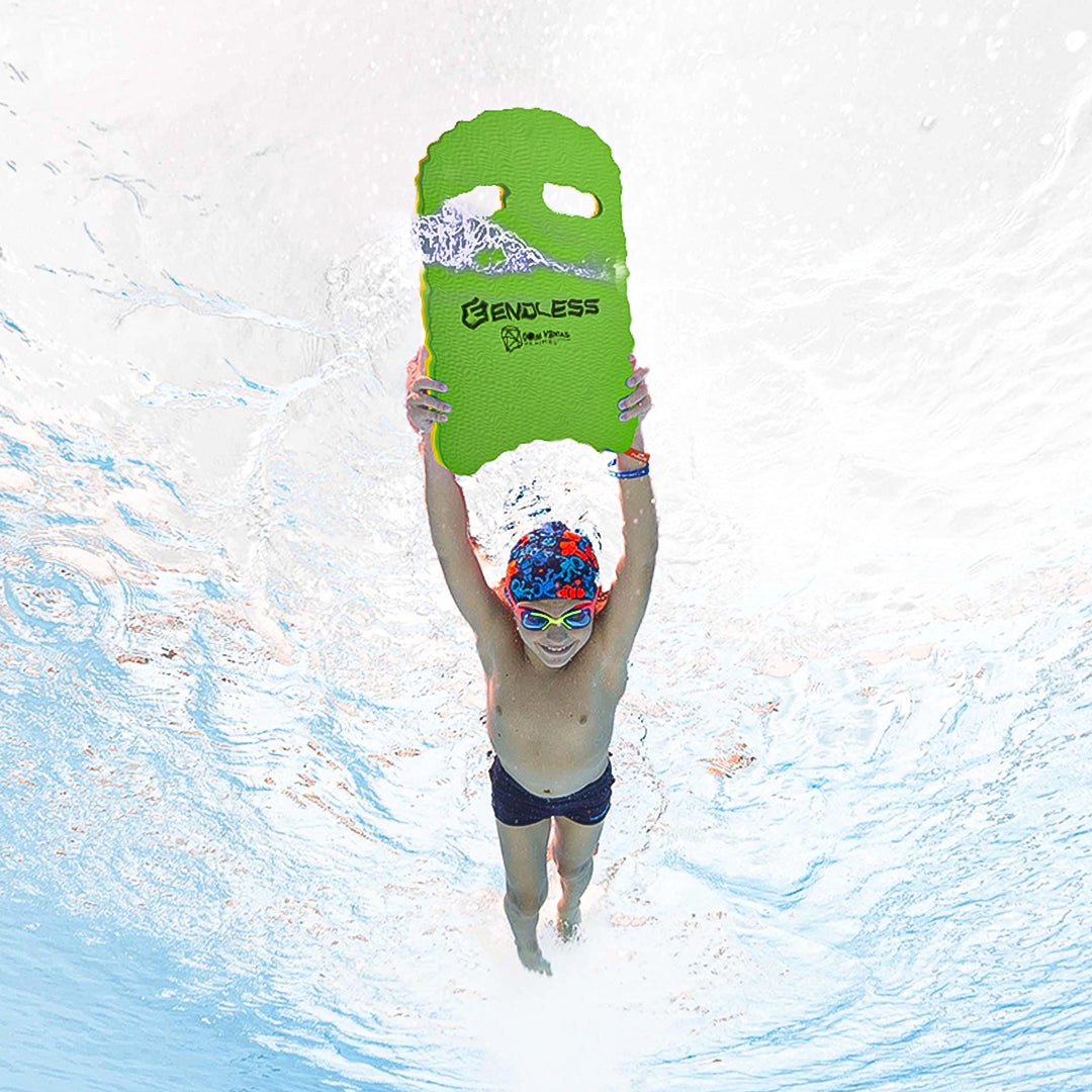 Endless EL1011 Infinity Ergonomic Design Kickboard | Material: Vinyl Acetate Foam | Beginner Swimming Training Float | Floating Pads for Kids and Adults