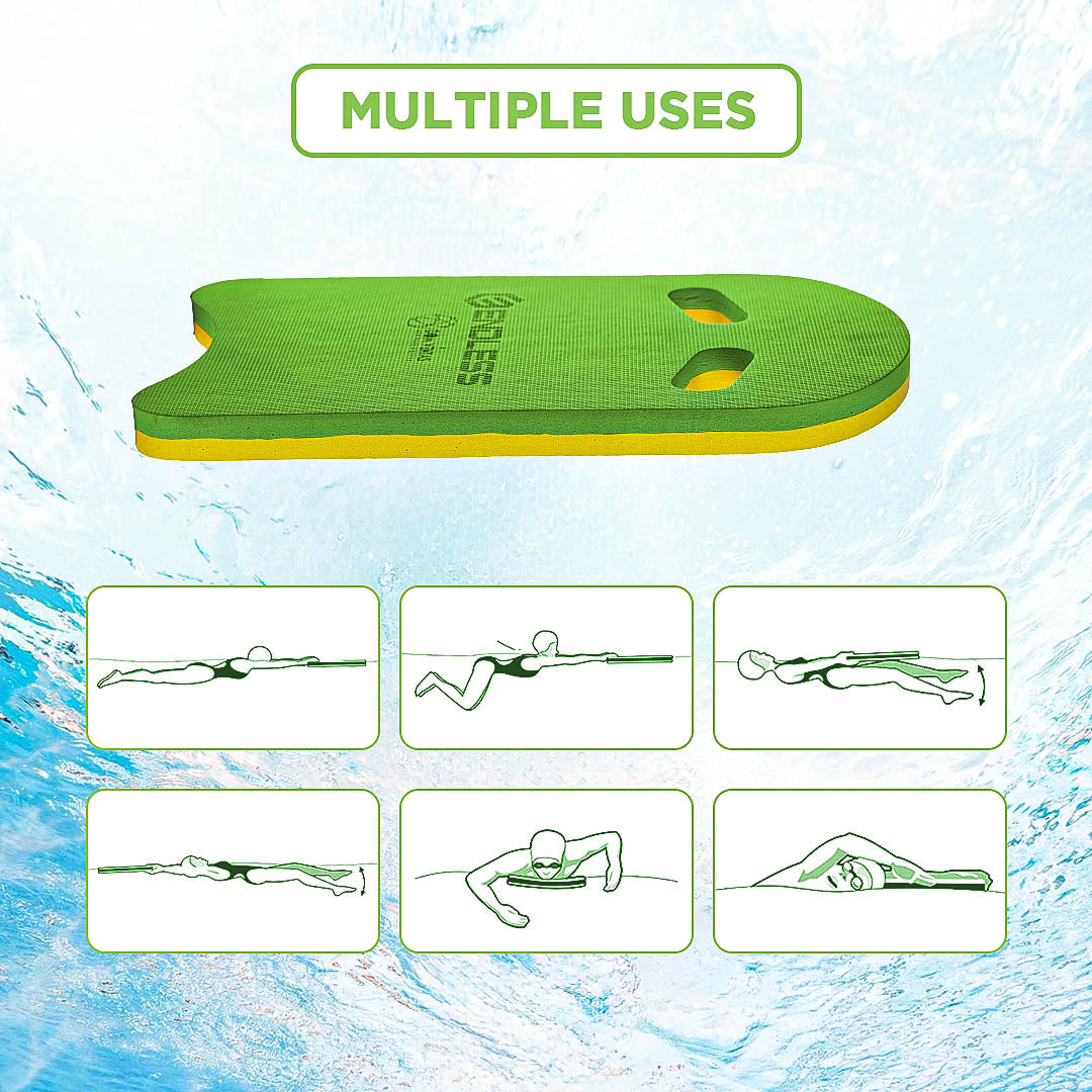 Endless EL1011 Infinity Ergonomic Design Kickboard | Material: Vinyl Acetate Foam | Beginner Swimming Training Float | Floating Pads for Kids and Adults