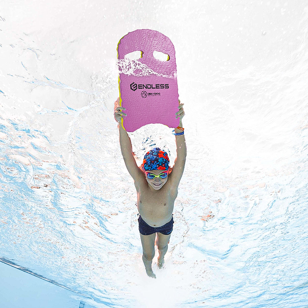 Endless EL1011 Infinity Ergonomic Design Kickboard | Material: Vinyl Acetate Foam | Beginner Swimming Training Float | Floating Pads for Kids and Adults