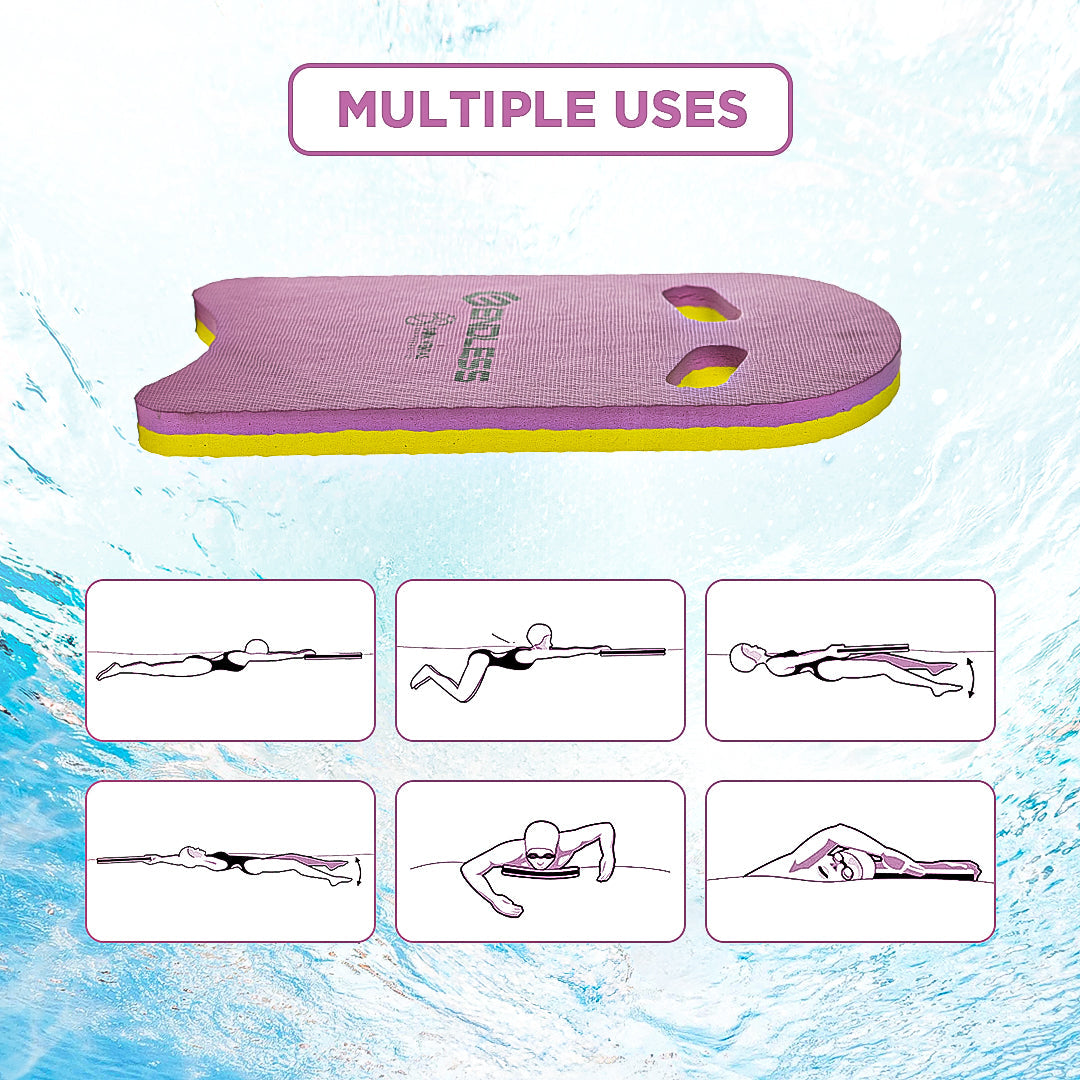 Endless EL1011 Infinity Ergonomic Design Kickboard | Material: Vinyl Acetate Foam | Beginner Swimming Training Float | Floating Pads for Kids and Adults