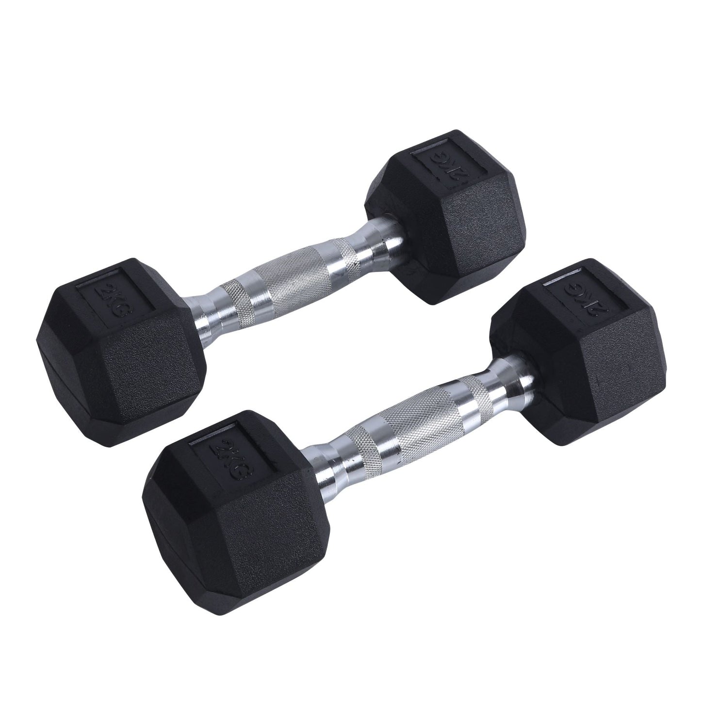 Endless Rubber Coated Hexagon Dumbbell | Material: Iron and Rubber | Perfect for Bodybuilding, Fitness, Weightlifting, Home or Gym Training