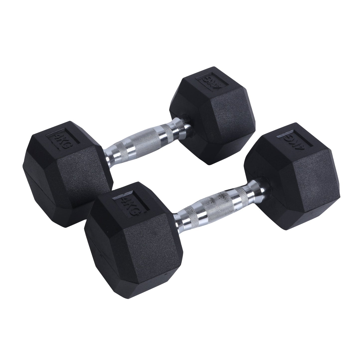Endless Rubber Coated Hexagon Dumbbell | Material: Iron and Rubber | Perfect for Bodybuilding, Fitness, Weightlifting, Home or Gym Training