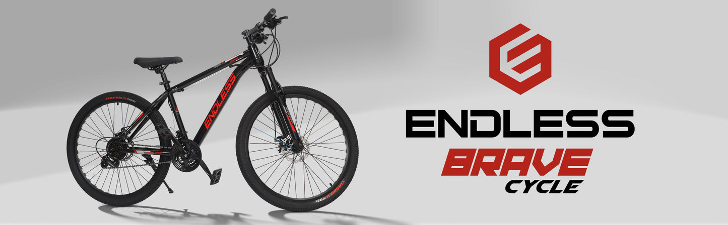 Endless 17" High Carbon Steel Frame Mountain Bike with 26" Wheels and Shimano Altus 21 Speed Transmission for Adults | Disc Brakes, Adjustable Seat, All Terrain Tires, Suspension Mountain Bike for Men and Women