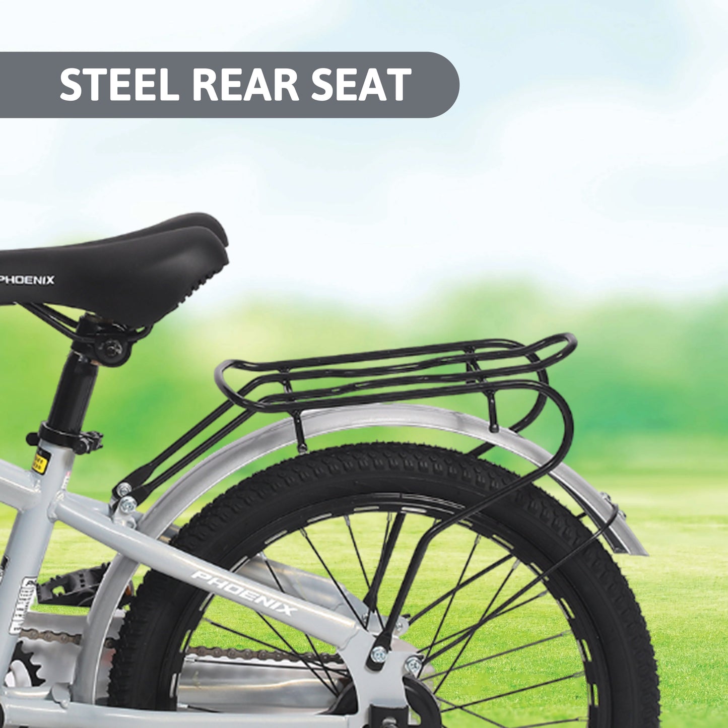 Endless Premium Silver cycle Bike with Carbon Steel Frame and Basket | Ages 4-6 | 16" cycle with Aluminum Rim, Dual Brakes, High Quality Training Wheels, Guards, and 2.125" Wide Tires
