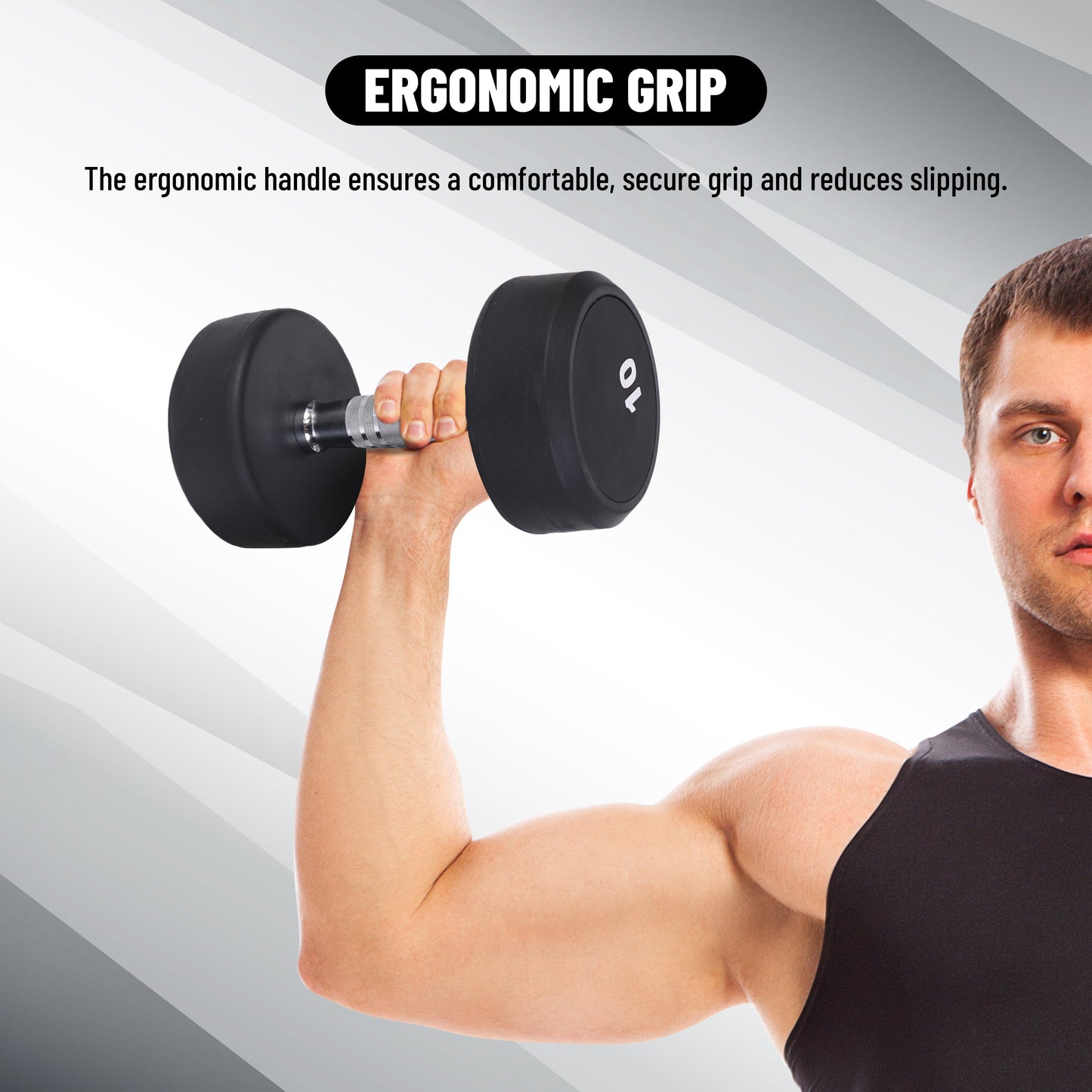 Endless Rubber Bouncy Dumbbells | Material: Iron and Rubber | Perfect for Bodybuilding, Fitness, Weightlifting, Home or Gym Training | for Men and Women