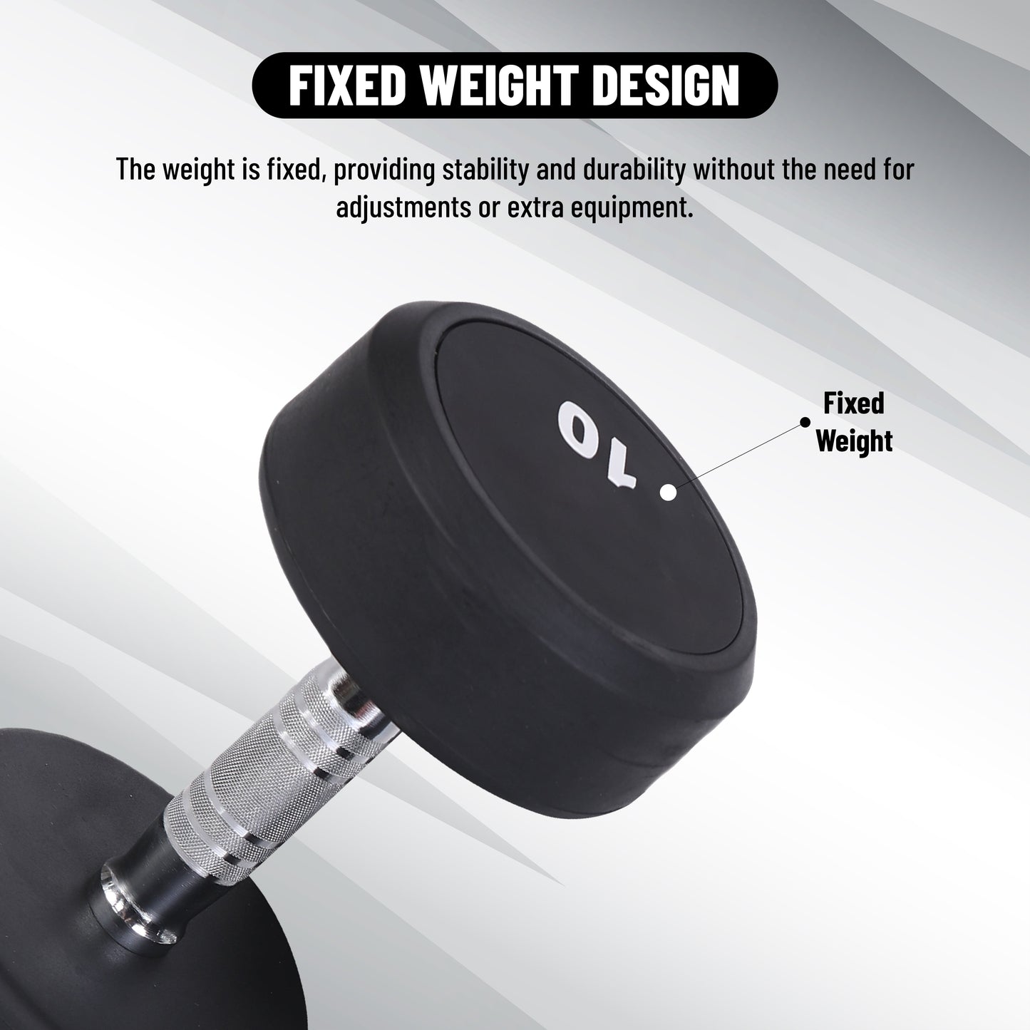 Endless Rubber Bouncy Dumbbells | Material: Iron and Rubber | Perfect for Bodybuilding, Fitness, Weightlifting, Home or Gym Training | for Men and Women