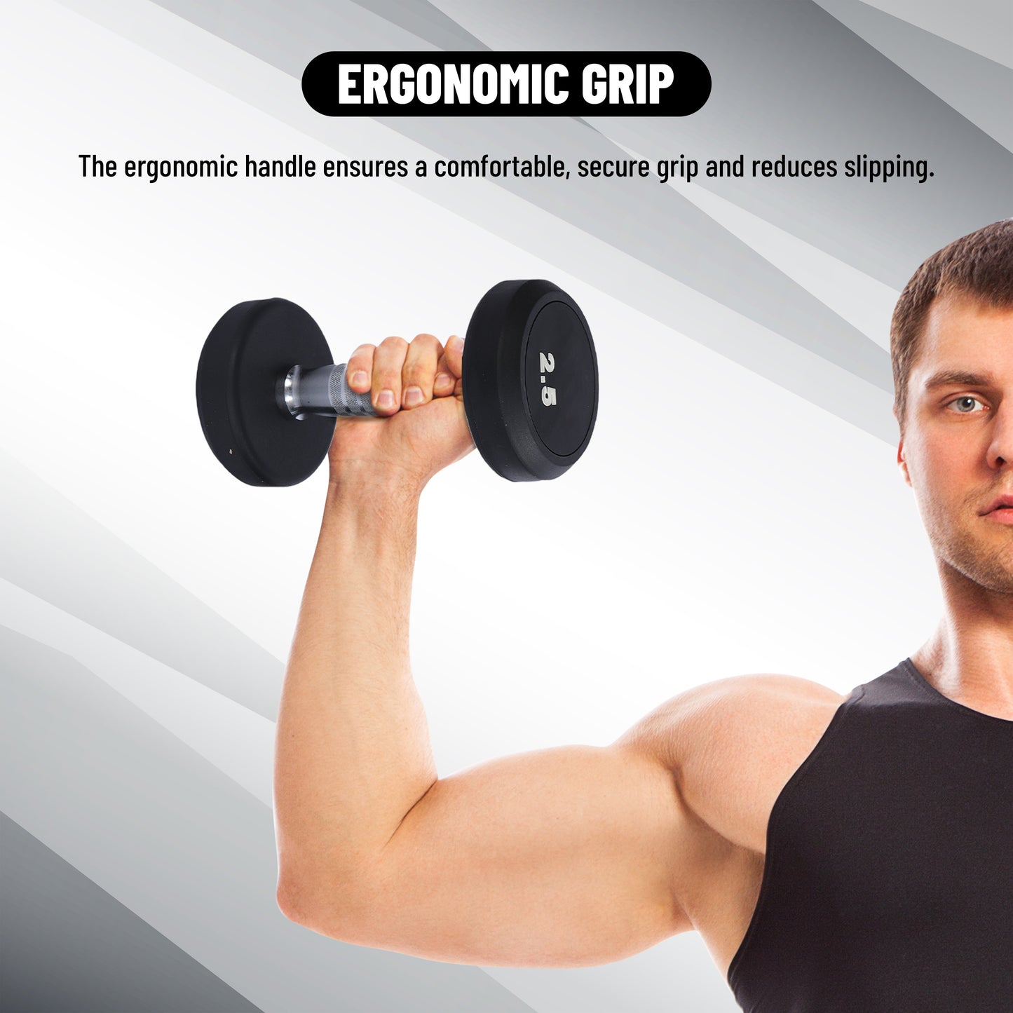 Endless Rubber Bouncy Dumbbells | Material: Iron and Rubber | Perfect for Bodybuilding, Fitness, Weightlifting, Home or Gym Training | for Men and Women