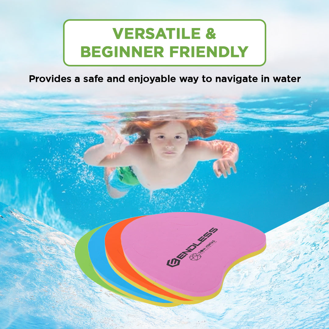 Endless EL1013 Ergonomic Design Kickboard | Material: Vinyl Acetate Foam | Swimming Training Floats for Beginners | Floating Cushions for Kids and Adults