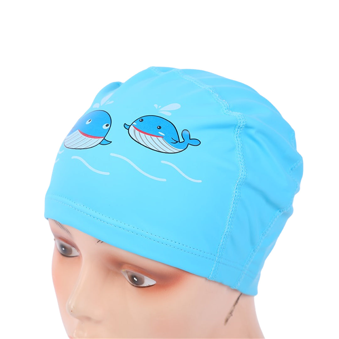 Endless EL1017 Comfortable Polyurethane Swimming Cap | Material: Polyurethane | Flexible Waterproof Swimming Cap for Long and Short Hair with Thick Brim | for Kids