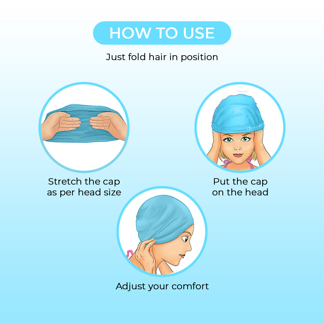 Endless EL1017 Comfortable Polyurethane Swimming Cap | Material: Polyurethane | Flexible Waterproof Swimming Cap for Long and Short Hair with Thick Brim | for Kids