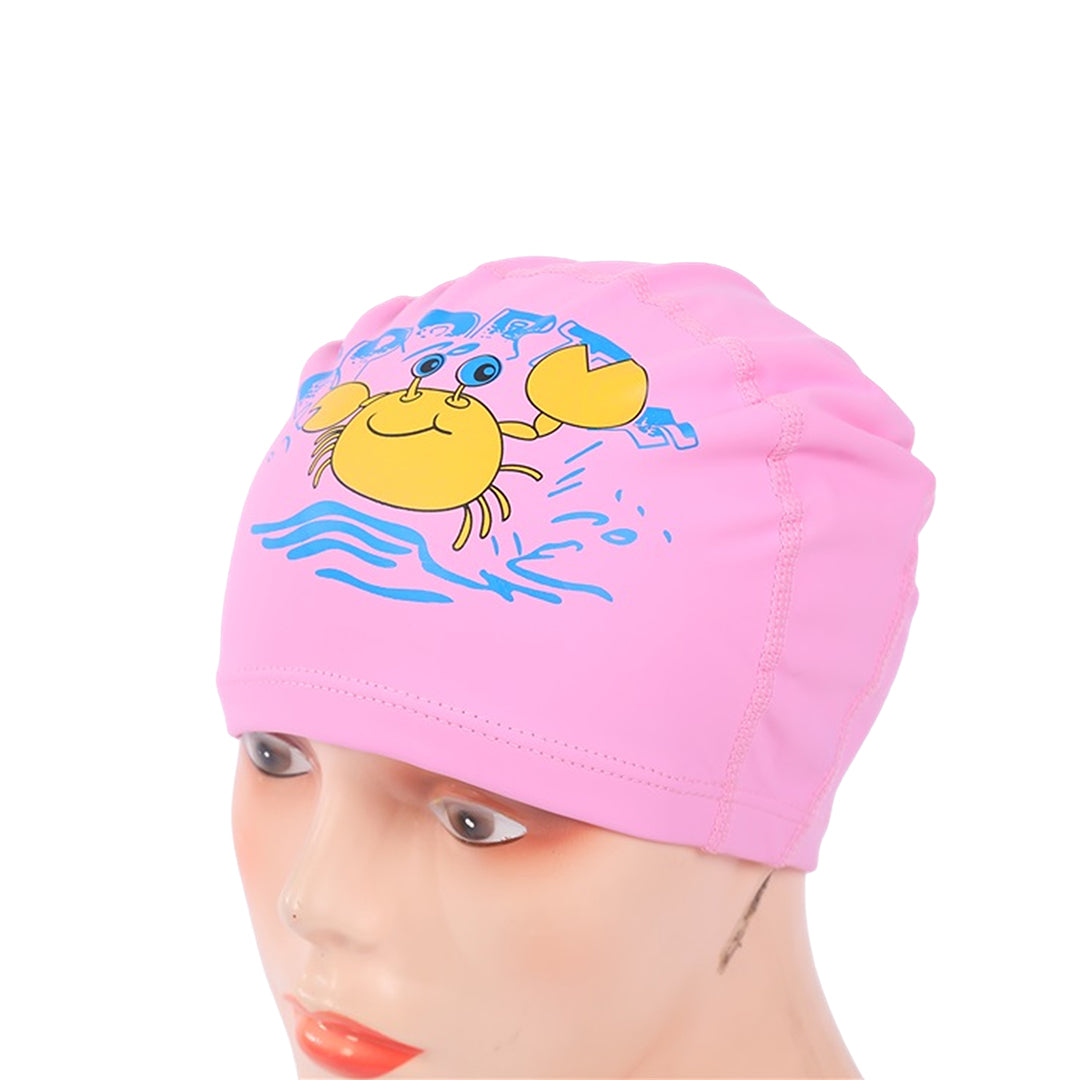 Endless EL1017 Comfortable Polyurethane Swimming Cap | Material: Polyurethane | Flexible Waterproof Swimming Cap for Long and Short Hair with Thick Brim | for Kids