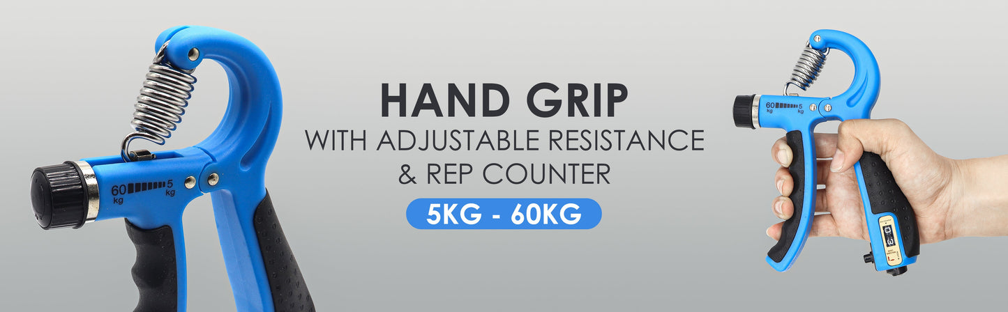 Endless Adjustable Hand Grip Strengthener Resistance Level with Counter| Exercise Equipment to Use in Home and Gym for Forearm and Finger Power Gripper Exercises
