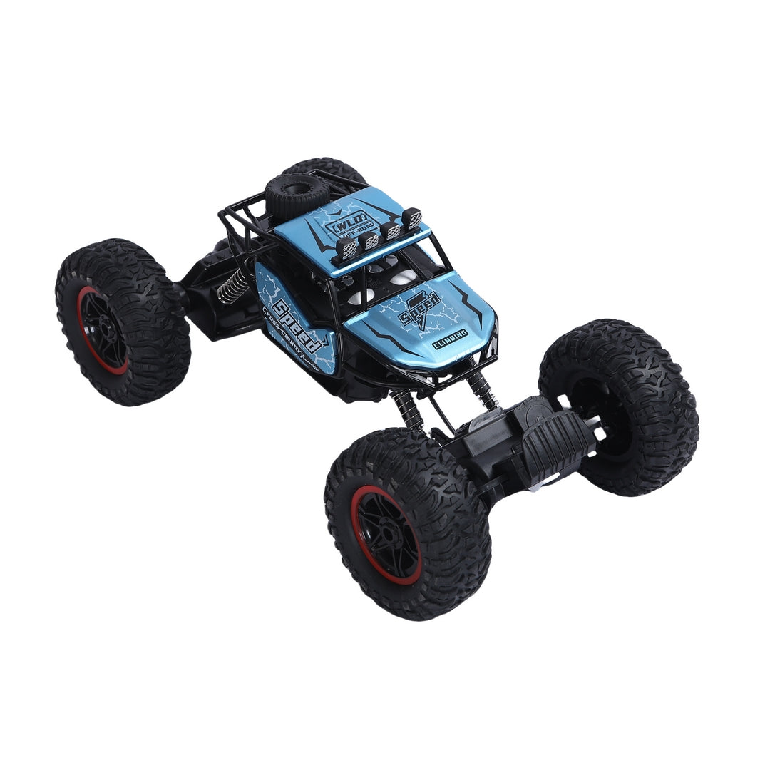 FUNFY سيارة لعبة FYRCC1402 1:14 Rock Crawler RC مع نظام دفع رباعي | متنوعة | مع 4 أنظمة تعليق ناعمة، محرك مزدوج، إطارات مملوءة بالفراغ من أجل قبضة أفضل، هيكل قوي وبطارية قابلة لإعادة الشحن كهدية للأطفال