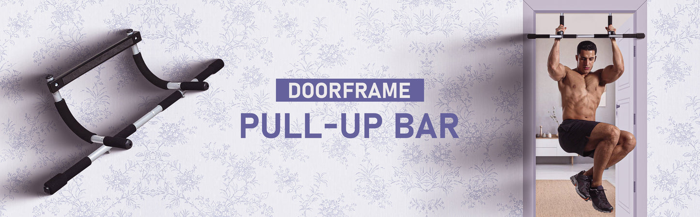 Endless EL1037 قضيب سحب منحني لا نهاية له من الفولاذ المقاوم للصدأ للحائط المنزلي | المادة: الفولاذ المقاوم للصدأ | تدريب القوة في المنزل أو صالة الألعاب الرياضية مع قبضة مبطنة غير قابلة للانزلاق | للبالغين والرجال والنساء