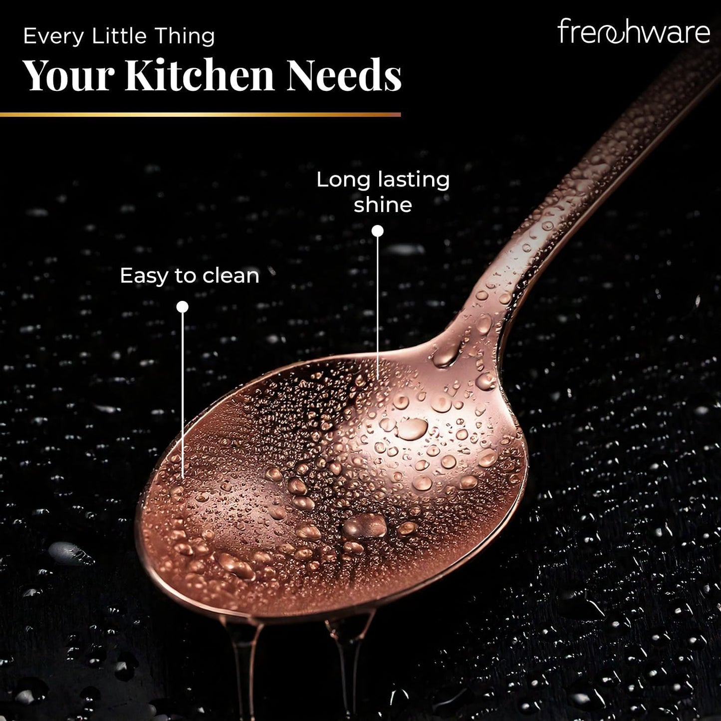 أدوات مائدة Frenchware (مجموعة من 6 ملاعق من الفولاذ المقاوم للصدأ)، آمنة 100% على الطعام، غير سامة، مقاومة للصدأ، آمنة للغسل في غسالة الأطباق، مجموعة هدايا مثالية لجميع المناسبات