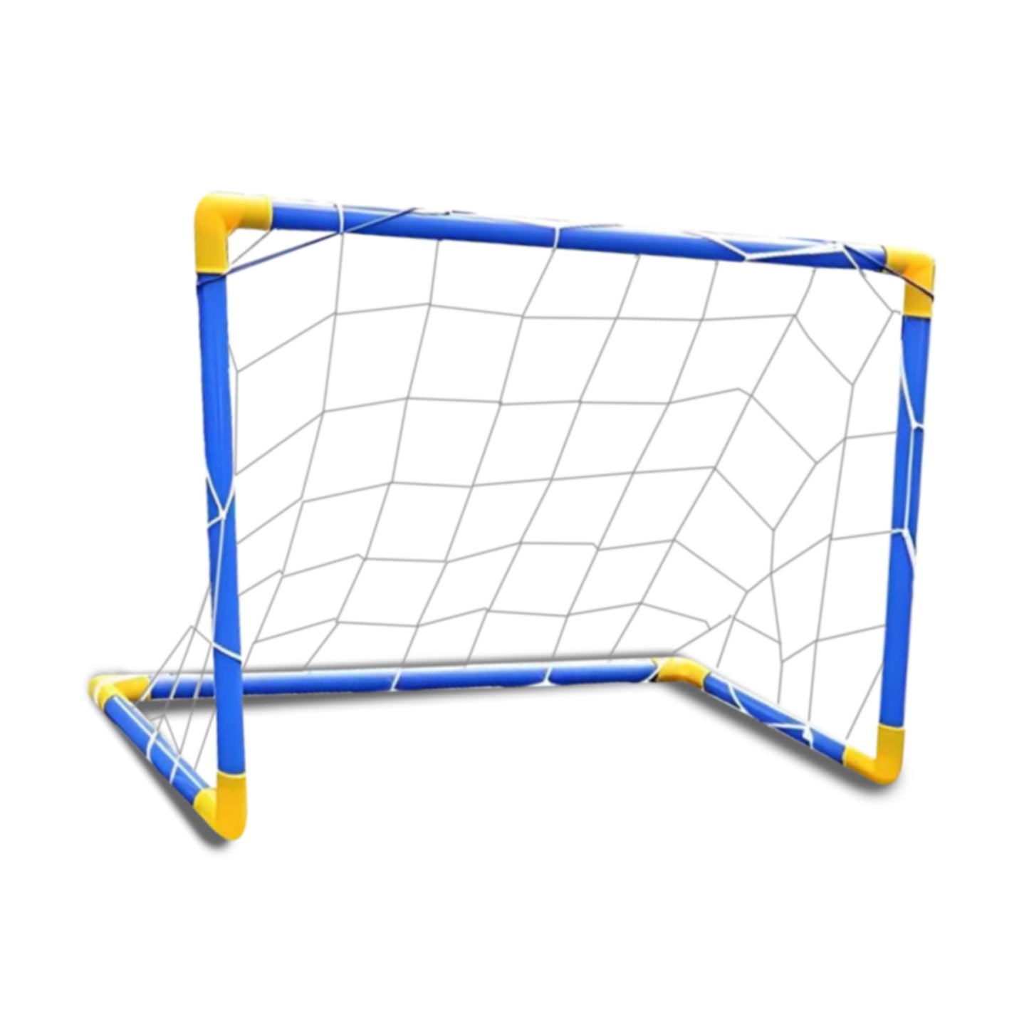 FUNFY FYFBG001 Football/Soccer Pole Set | Console | Includes Pump, Goalposts, and football | Features 2.8cm Diameter Tubes, 3cm Diameter Connectors for a Sturdy Build | For Kids