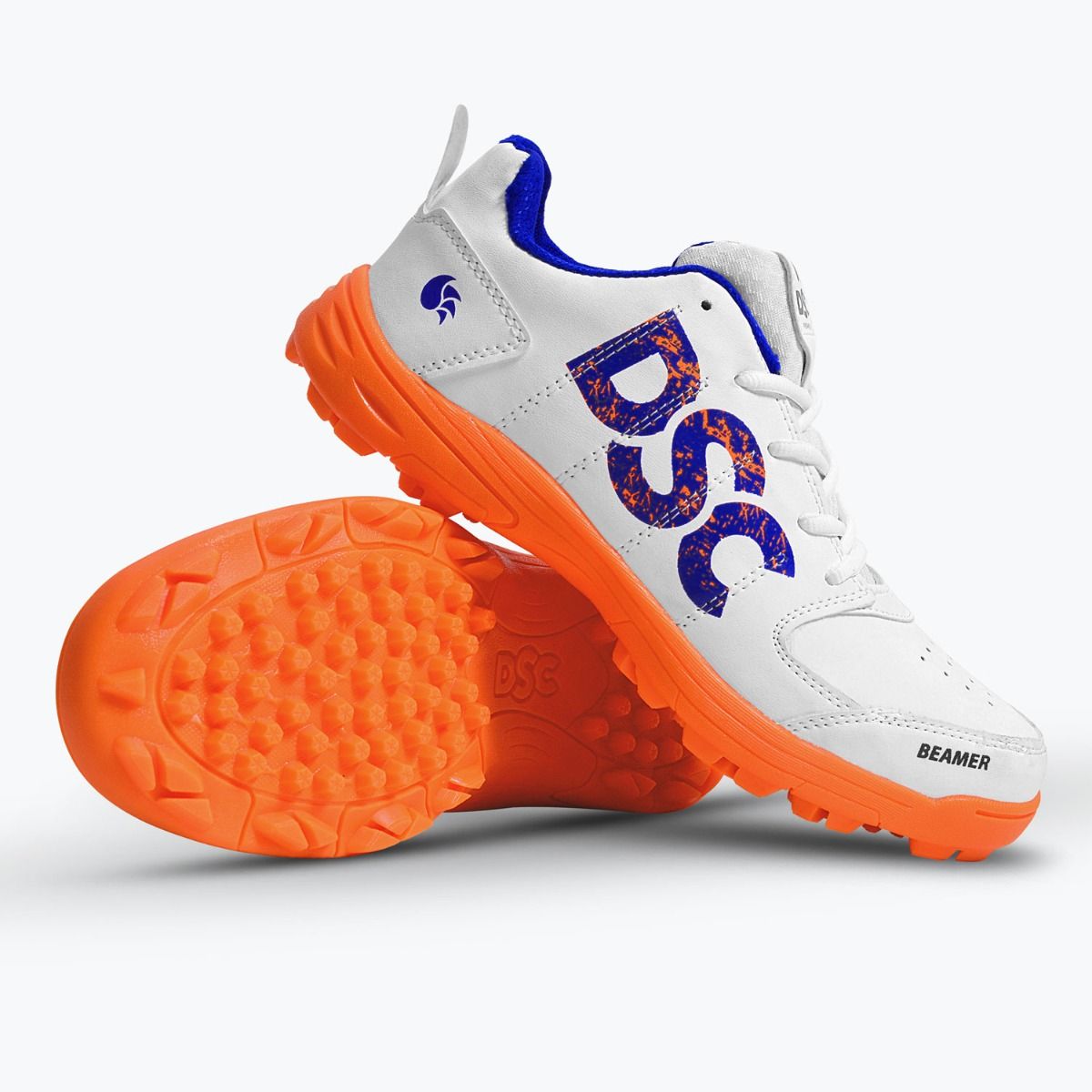 DSC Beamer Cricket Shoes for Men and Boys | Breathable Mesh | Non-Slip Sole | Embossed Design | Durable and Lightweight