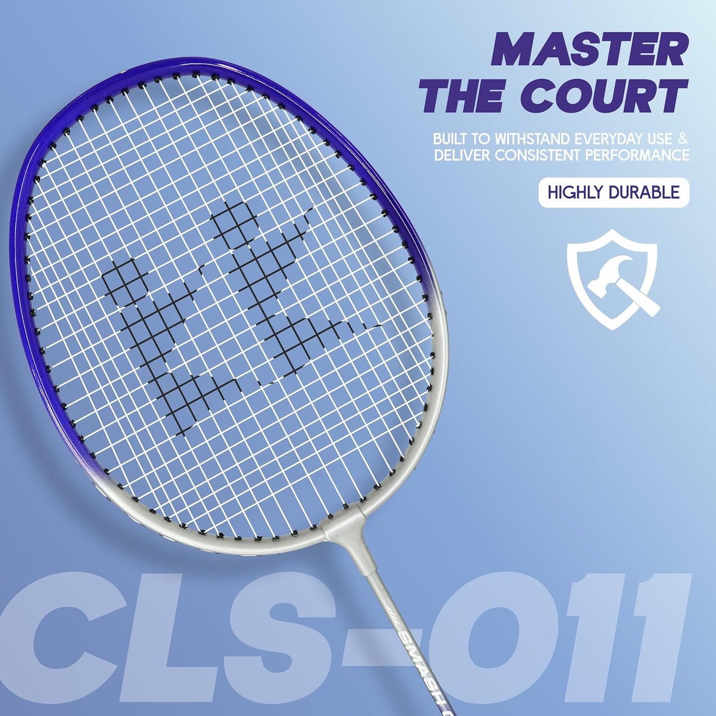 مضرب تنس الريشة Konex خفيف الوزن مصنوع من الألومنيوم المركب مع غطاء مجاني | للمبتدئين واللاعبين المتوسطين