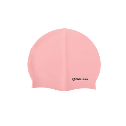 Endless EL1019 Classic Comfort Silicone Swimming Cap, Fully Elastic, Waterproof | Fully Elastic Swim Cap for Long and Short Hair with Thick Brim | Adults, Women and Men | Size: Free Size | Material: Silicone
