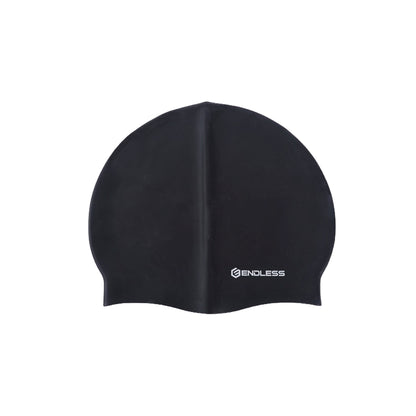 Endless EL1019 Classic Comfort Silicone Swimming Cap, Fully Elastic, Waterproof | Fully Elastic Swim Cap for Long and Short Hair with Thick Brim | Adults, Women and Men | Size: Free Size | Material: Silicone