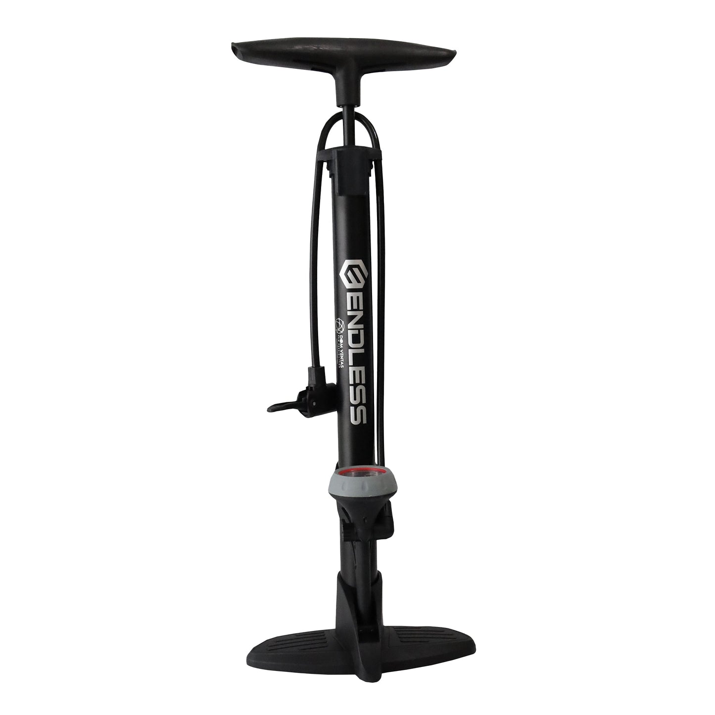Endless EL1052 160 PSI Portable Hand Air Pump for Bicycles, Portable Floor Air Pump for Bikes | Black | Material: Steel Alloy | Tire Inflator with Gauge and Rotating Tube Handle for Comfort | For All Inflation Purposes
