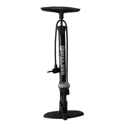 Endless EL1052 160 PSI Portable Hand Air Pump for Bicycles, Portable Floor Air Pump for Bikes | Black | Material: Steel Alloy | Tire Inflator with Gauge and Rotating Tube Handle for Comfort | For All Inflation Purposes