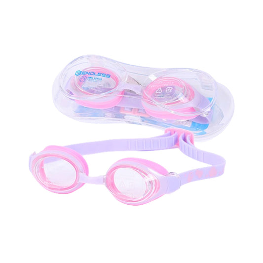 Endless EL1006 Stylish Anti-Fog and UV Protection Swimming Goggles | Material: Silicone, Polyurethane | With Adjustable Strap for Custom Fit | Soft Silicone Gasket to Prevent Leakage | With Hard Case