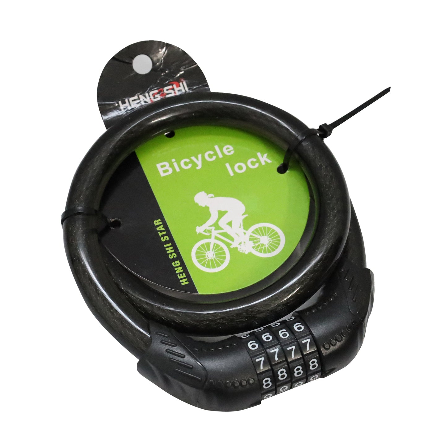 Endless EL1053 قفل متعدد الأغراض للدراجات والدراجات والخوذة والأمتعة مع قفل كبل قابل لإعادة الضبط بأربعة أرقام | أسود | المادة: الفولاذ المقاوم للصدأ والمطاط | حماية شديدة التحمل ضد السرقة لجميع الأغراض