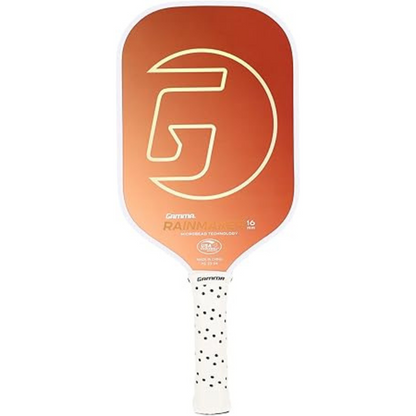GAMMA Rainmaker Pickleball Paddle – Lightweight, Large Sweet Spot, Microbead Carbon Fiber Face for Spin & Control, Customizable Swing Weight – Available in 6 Colors
