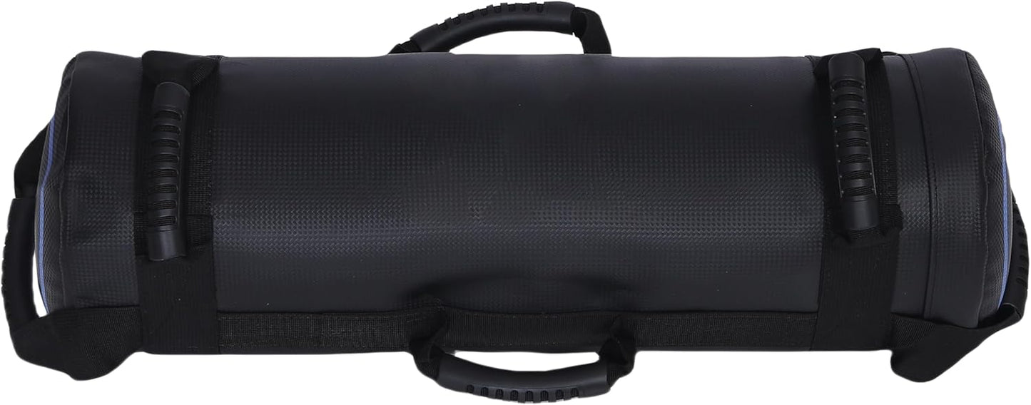 Endless Premium Power Bag with Multi-Position Handles and Zipper | Sand and Leather | for Weight Training, Yoga, Heavy Duty Training, and Gym Workouts